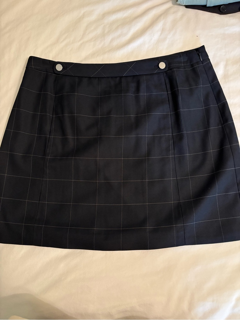 Banana Republic Black Windowpane Mini Skirt